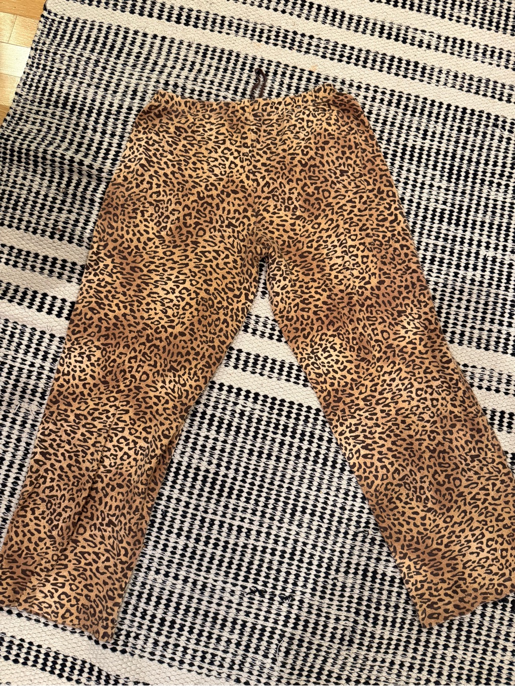 Women’s Leopard Print Track Pants In Brown